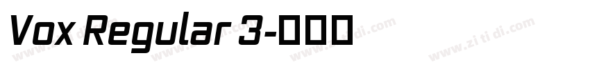 Vox Regular 3字体转换